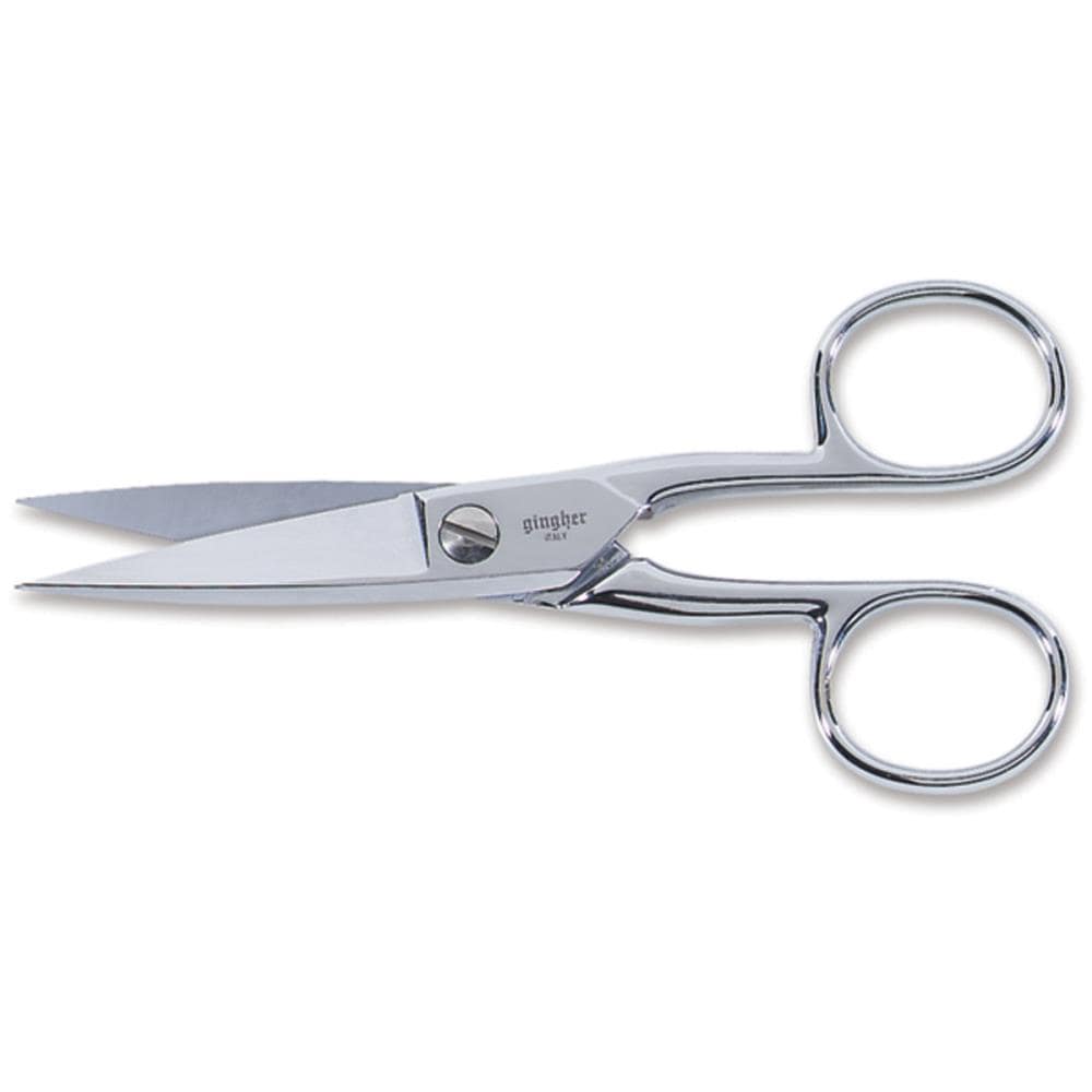 Scissors, 5′′ Knife Edge Craft Scissors with Leather Sheath by Gingher