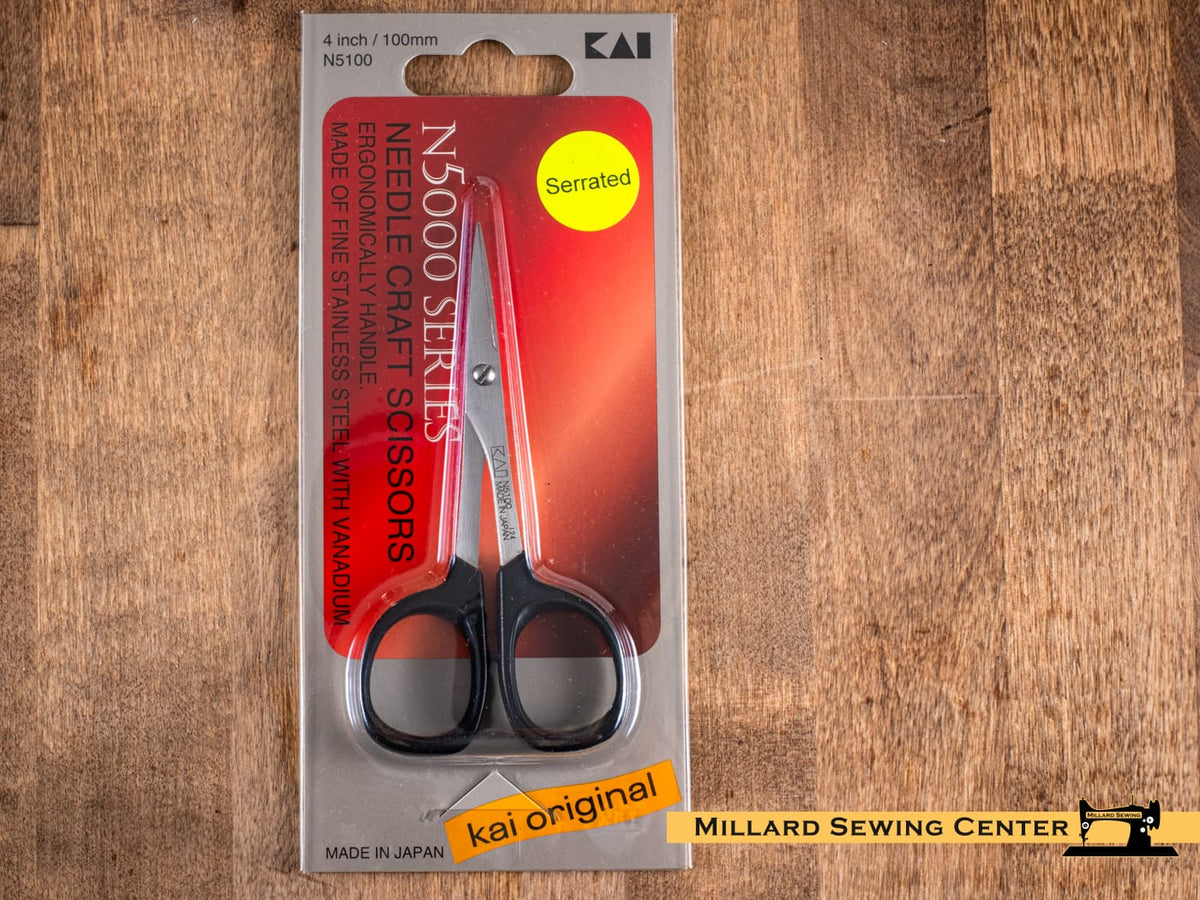 Scissors, 4′′ Micro-Serrated Scissors by Kai