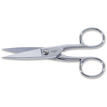 Scissors, 5′′ Knife Edge Craft Scissors with Leather Sheath by Gingher