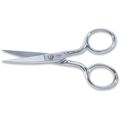 Scissors, 4′′ Curved Embroidery with Leather Sheath by Gingher