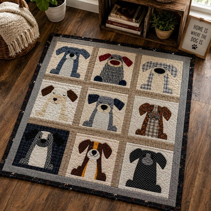 Snuggle Pups Quilt Pattern Set(9-Puppy Template)-With Instructions
