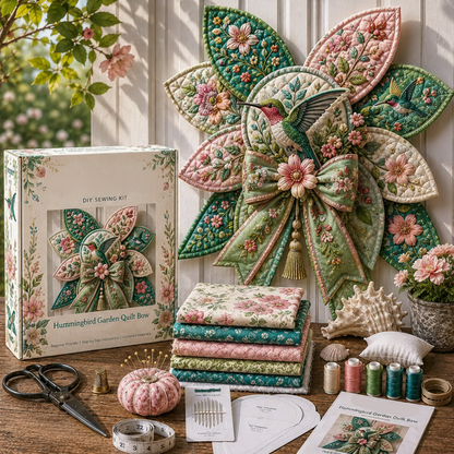 DIY Garden Quilt Bow Sewing Craft Kit