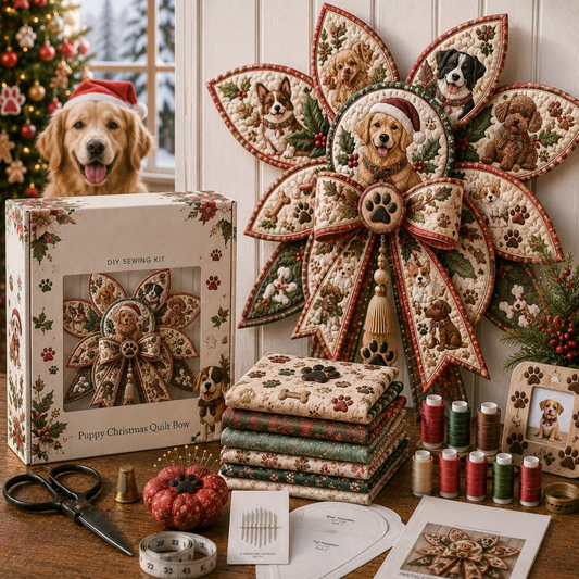 Pets Quilt Bow DIY Sewing Kit