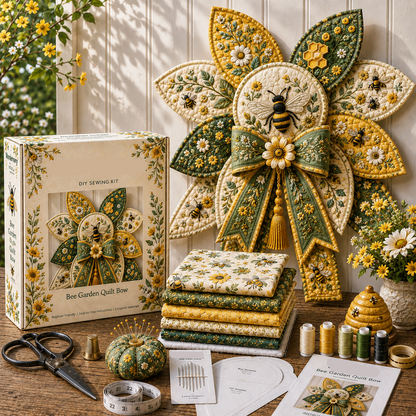 DIY Garden Quilt Bow Sewing Craft Kit