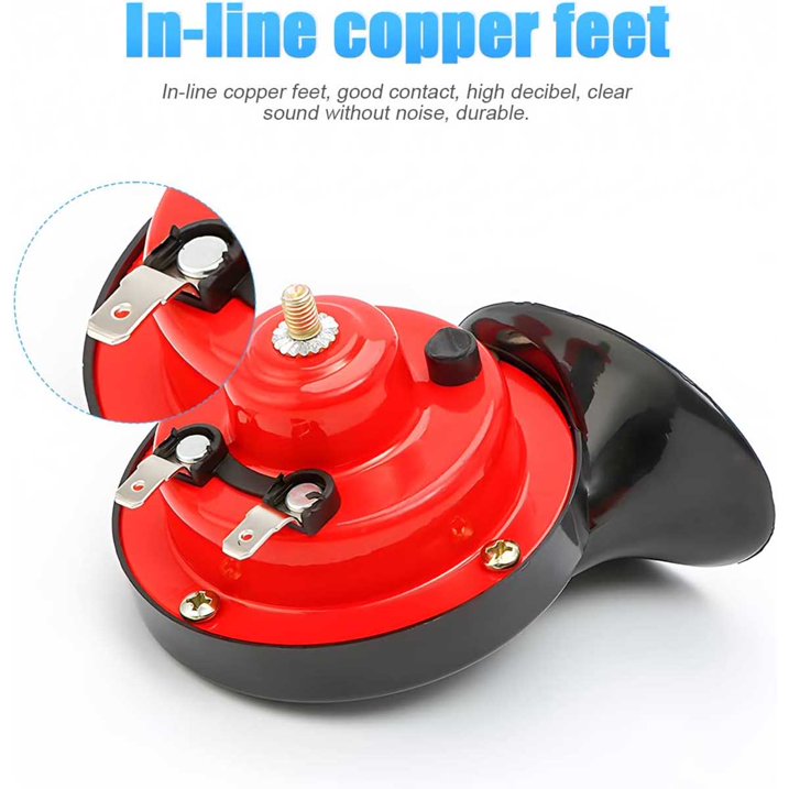 12V Loud Car Horn – Universal Electric Snail Horn for Cars, Trucks, Motorcycles & SUVs