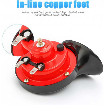 12V Loud Car Horn – Universal Electric Snail Horn for Cars, Trucks, Motorcycles & SUVs