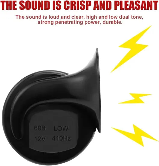 12V Loud Car Horn – Universal Electric Snail Horn for Cars, Trucks, Motorcycles & SUVs