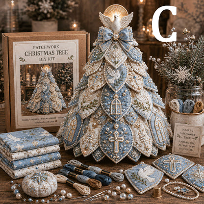 🔥49% Off Last Day ✝️ Religious-Themed Beaded & Quilted Christmas Tree DIY Kit