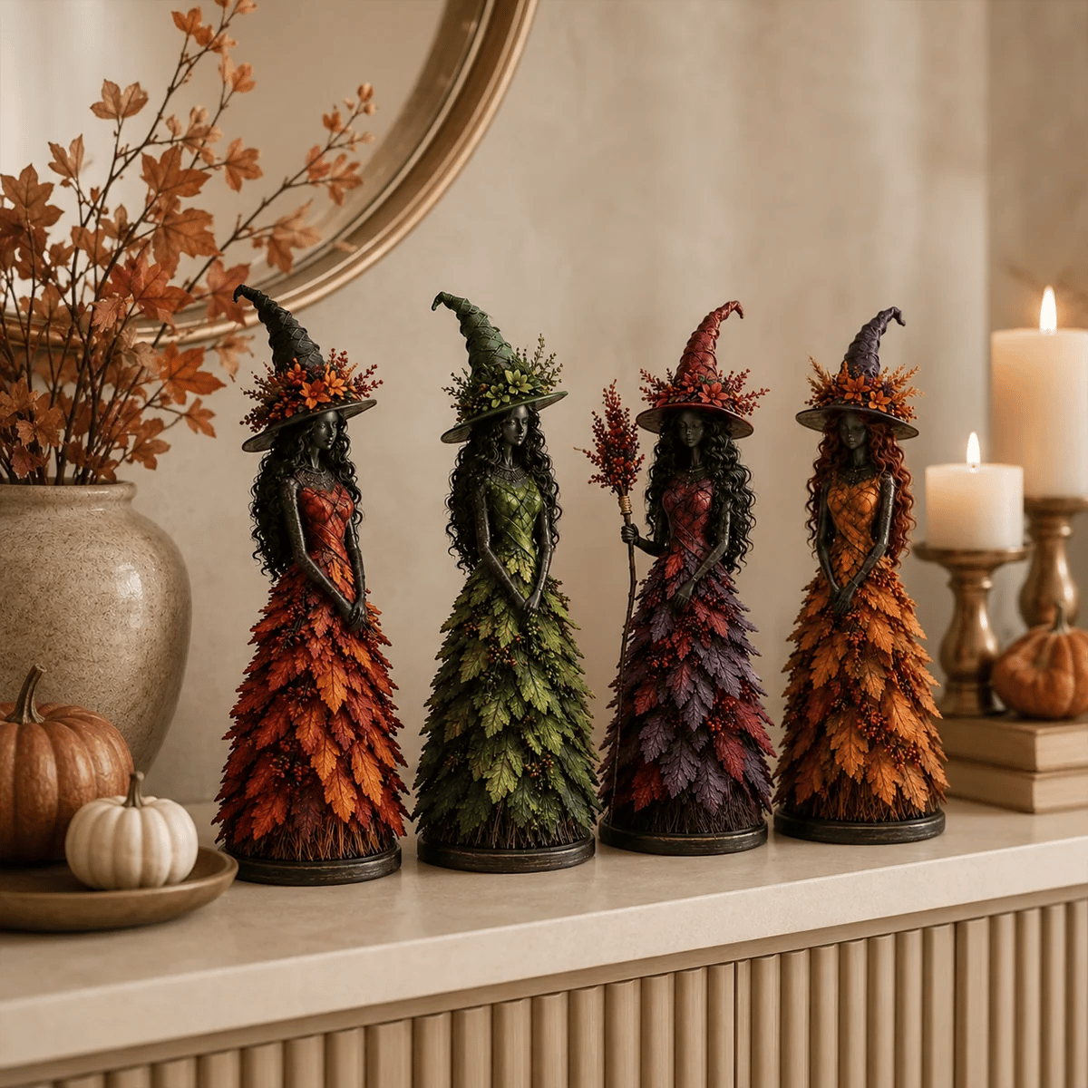 📦 Free Shipping🧙‍♀️Enchanted Autumn Witch Figurine