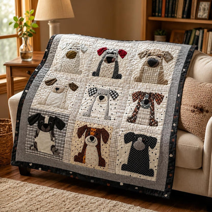 Snuggle Pups Quilt Pattern Set(9-Puppy Template)-With Instructions