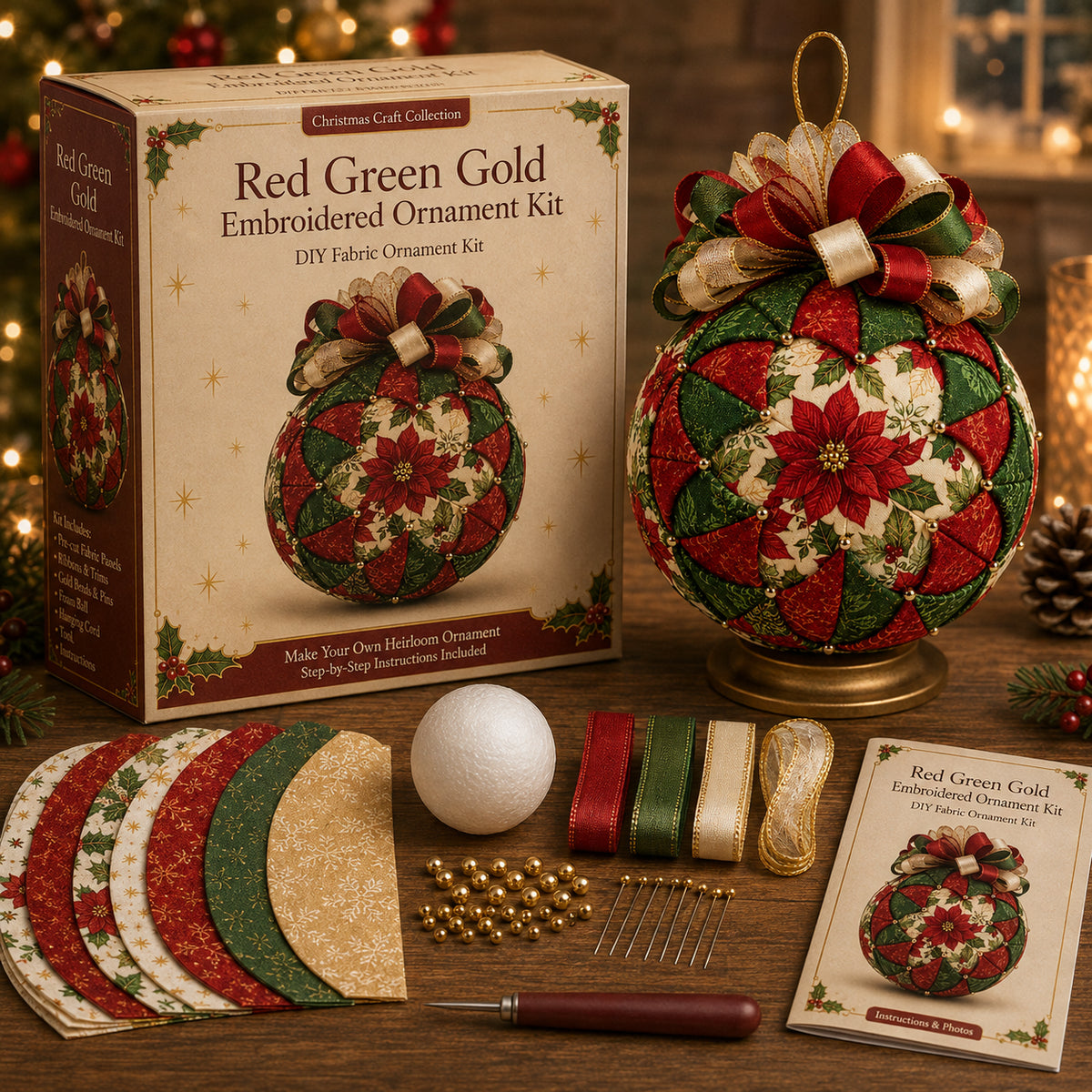 🔥Last Day BUY 3 GET 1 FREE⏳ Last Day 49% OFF – DIY Christmas Patchwork Ornament Kit