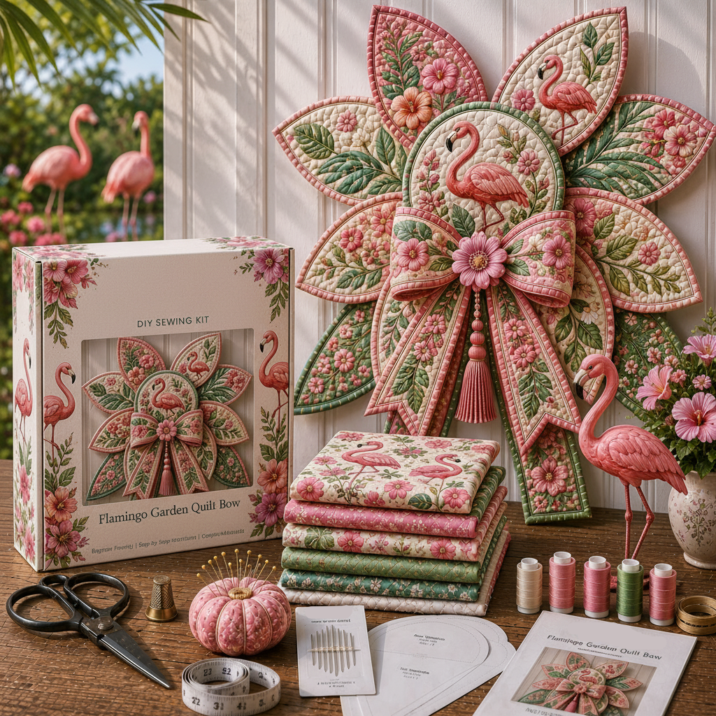 DIY Garden Quilt Bow Sewing Craft Kit