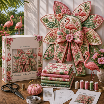 DIY Garden Quilt Bow Sewing Craft Kit