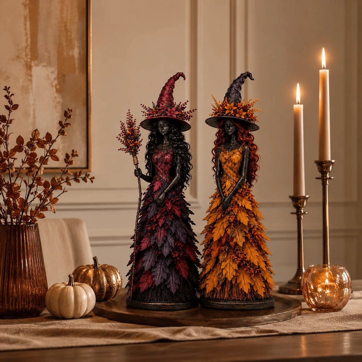📦 Free Shipping🧙‍♀️Enchanted Autumn Witch Figurine