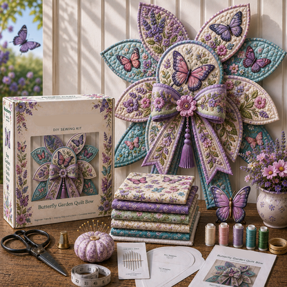 DIY Garden Quilt Bow Sewing Craft Kit
