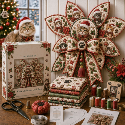 Pets Quilt Bow DIY Sewing Kit
