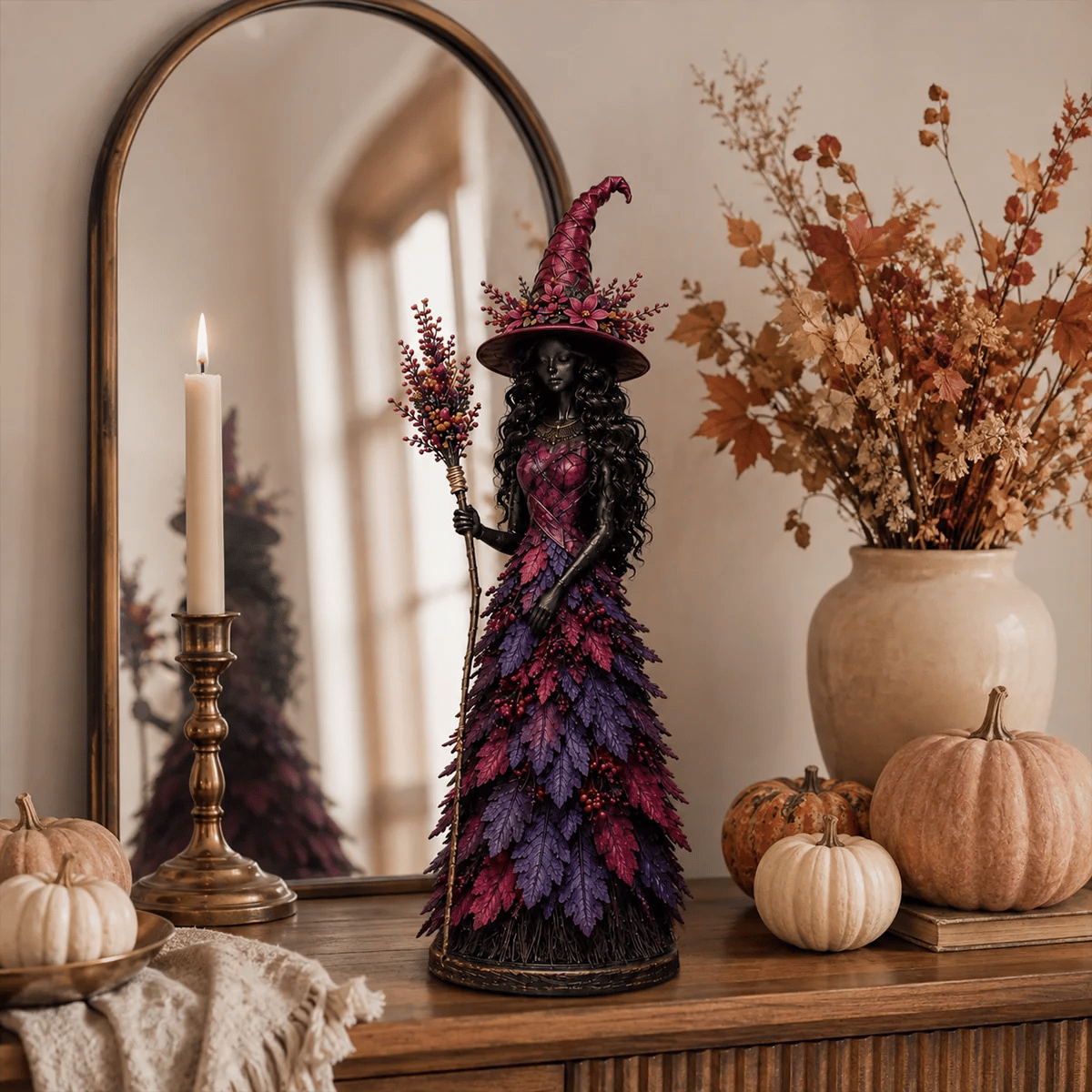 📦 Free Shipping🧙‍♀️Enchanted Autumn Witch Figurine