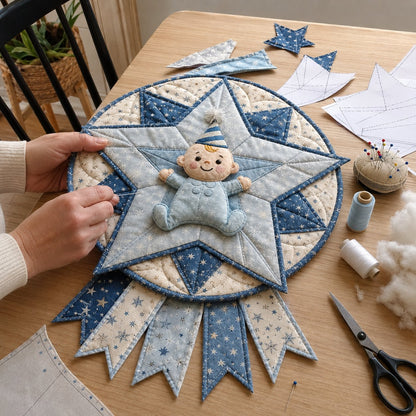 12-Month Themed Quilted Door Hanger Sewing Kit | Beginner-Friendly DIY with Fabrics & Instructions