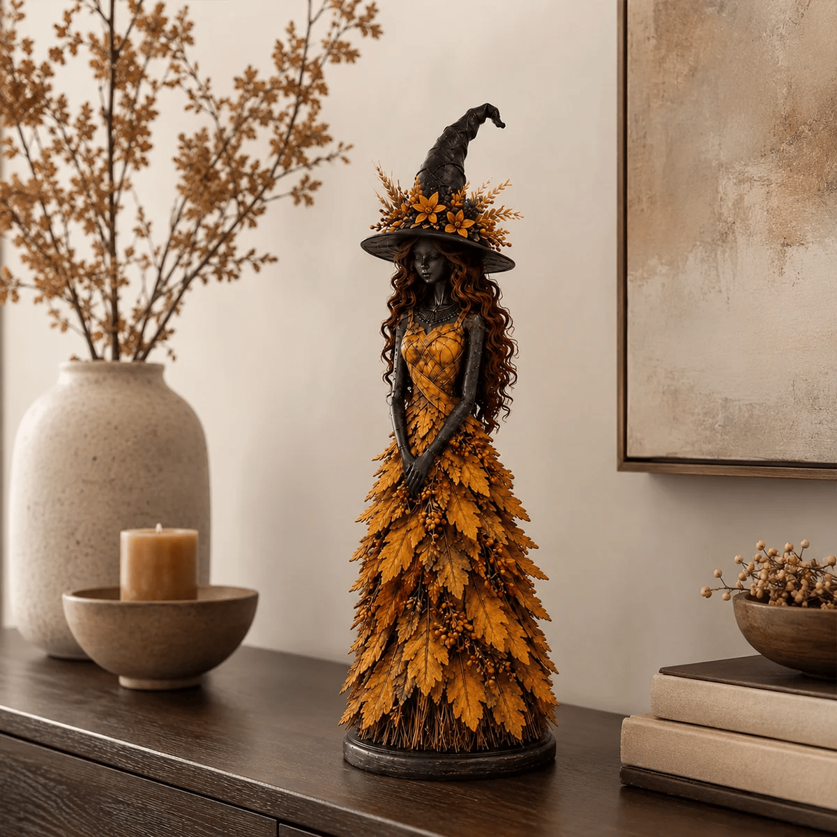 📦 Free Shipping🧙‍♀️Enchanted Autumn Witch Figurine