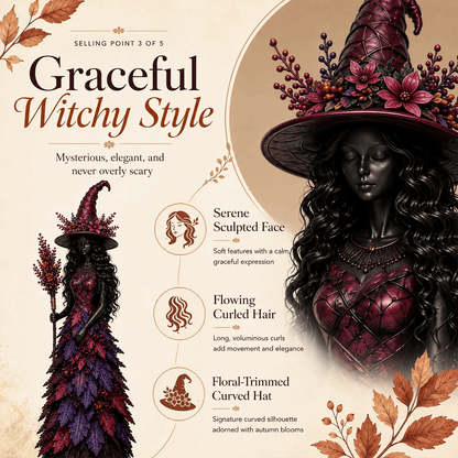 📦 Free Shipping🧙‍♀️Enchanted Autumn Witch Figurine
