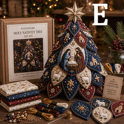 🔥49% Off Last Day ✝️ Religious-Themed Beaded & Quilted Christmas Tree DIY Kit