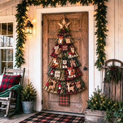 Beginner-Friendly DIY Oversized Patchwork Christmas Tree Door Hanging Kit | Complete Kit with All Tools & Step-by-Step Guide Included