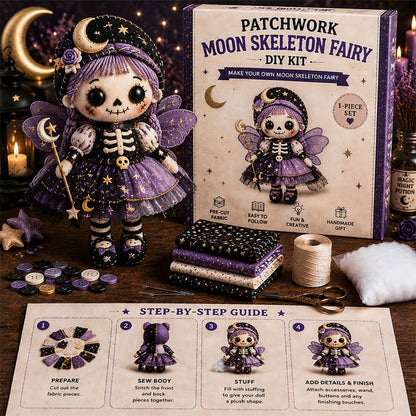 Patchwork Skeleton Witch Girl DIY Kit