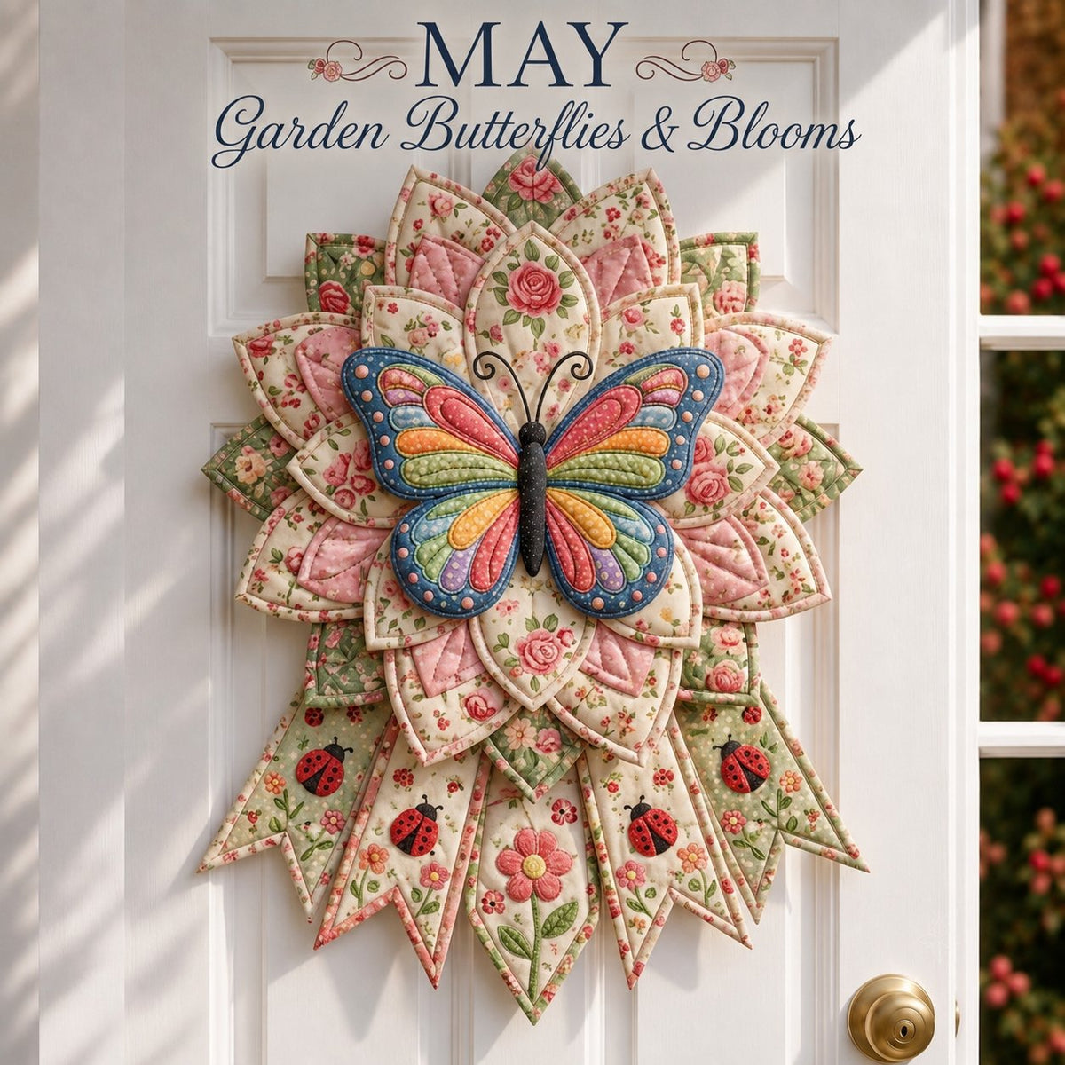 12-Month Themed Quilted Door Hanger Sewing Kit | Beginner-Friendly DIY with Fabrics & Instructions