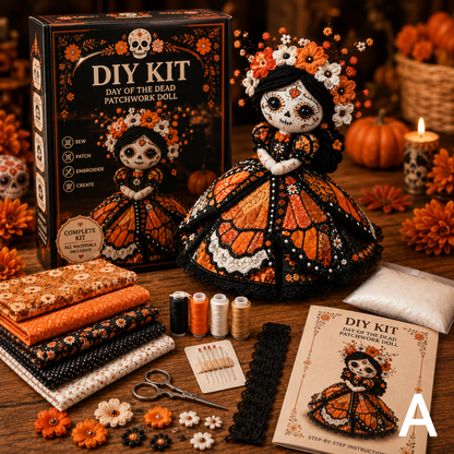 🔥50% Off Last Day-Day of the Dead Patchwork Doll DIY Kit