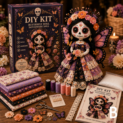 🔥50% Off Last Day-Day of the Dead Patchwork Doll DIY Kit
