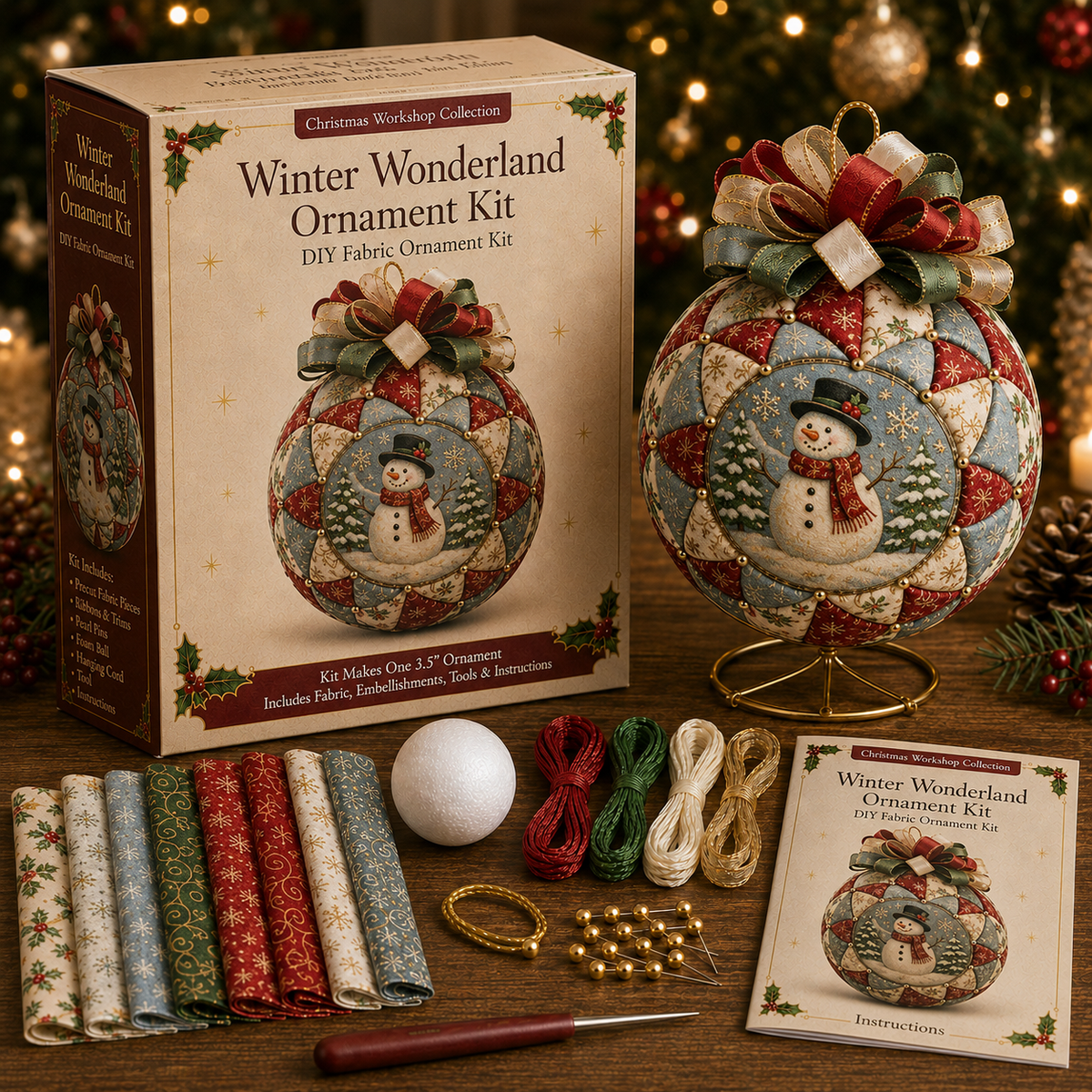 🔥Last Day BUY 3 GET 1 FREE⏳ Last Day 49% OFF – DIY Christmas Patchwork Ornament Kit