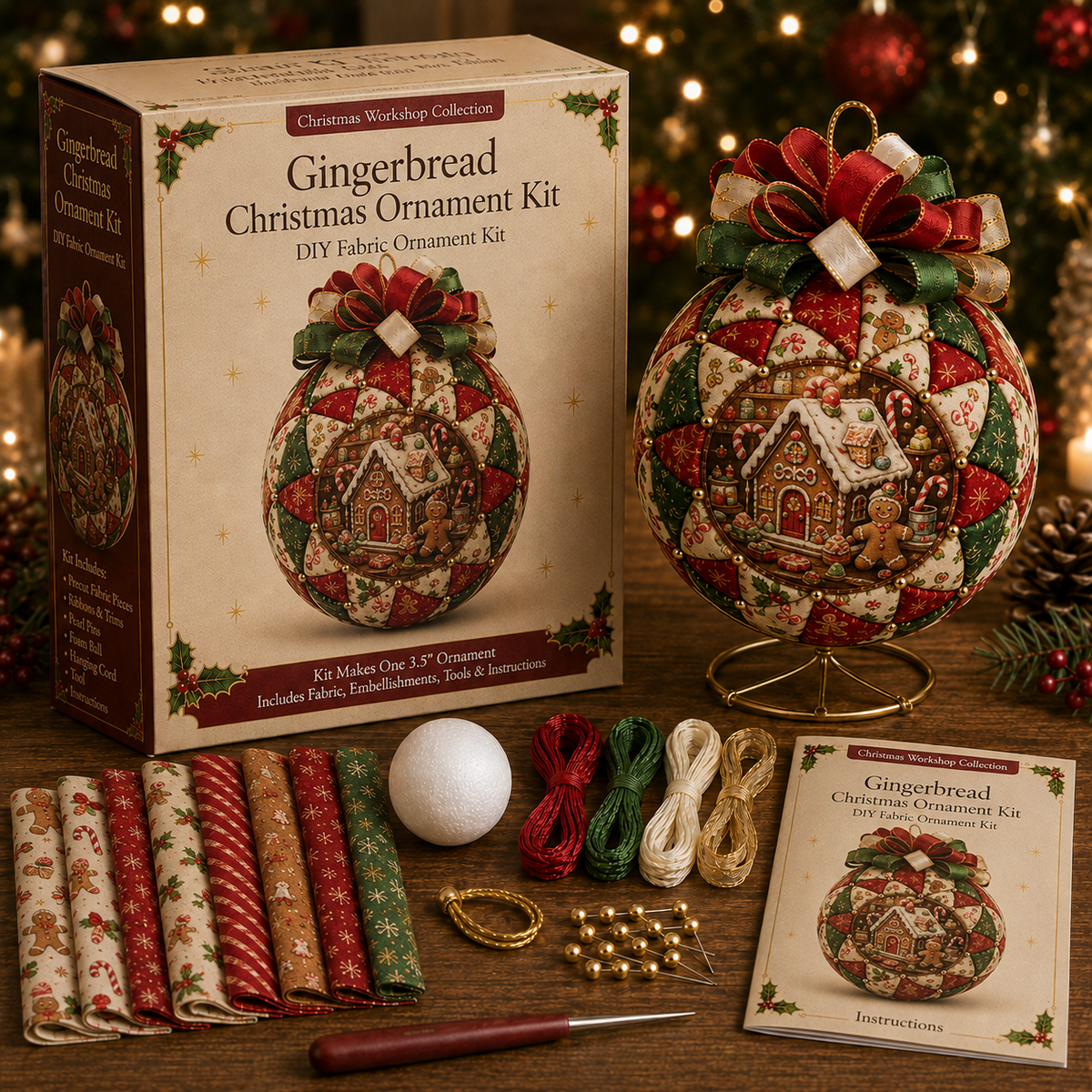 🔥Last Day BUY 3 GET 1 FREE⏳ Last Day 49% OFF – DIY Christmas Patchwork Ornament Kit