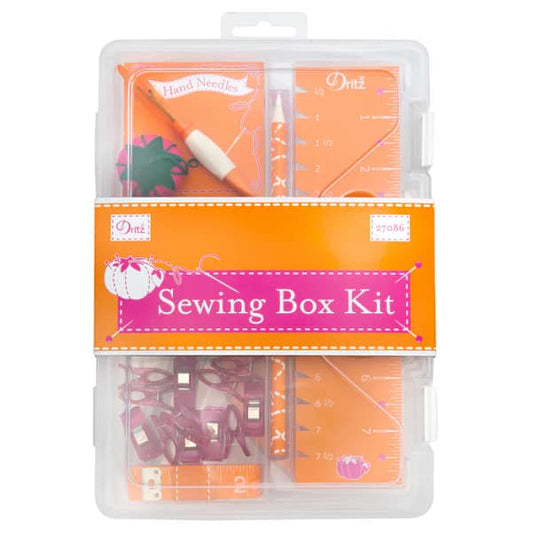 Beginner Sewing Kit Available in Orange and Blue by Dritz