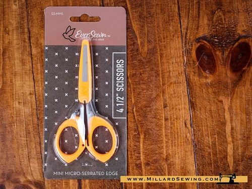 Scissors, 4 1/2” with Micro-serrated Edge