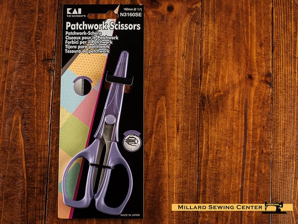 Scissors, 4.5′′-8′′ Micro-Serrated Patchwork Scissors by Kai