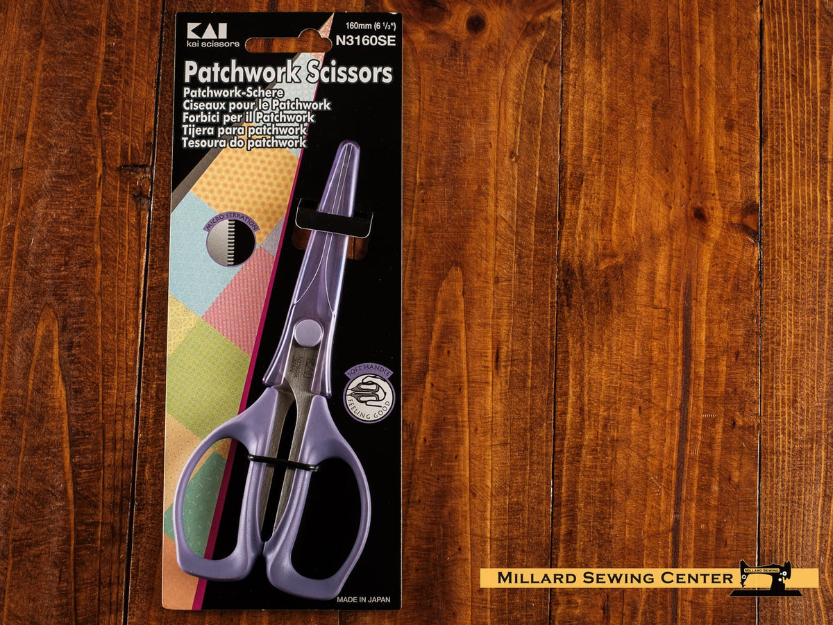 Scissors, 4.5′′-8′′ Micro-Serrated Patchwork Scissors by Kai