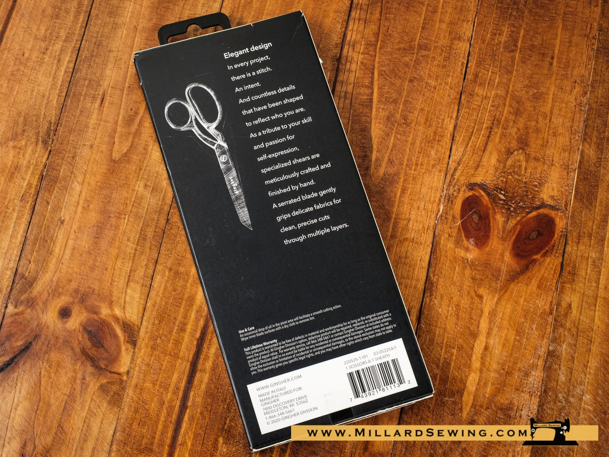 Scissors, 8′′ Knife Edge, Blunt-Tip Serrated Dressmaker Shears By Gingher