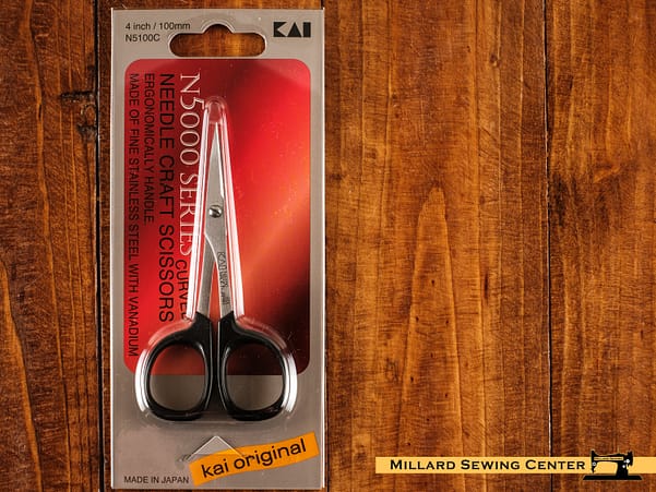Scissors, 4′′ Needlecraft Scissors with Curved Tip by Kai