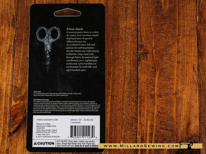 Scissors, 4′′ Embroidery Lightweight Series by Gingher