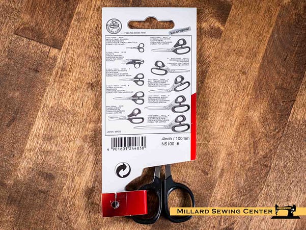 Scissors, 4′′ Bent Handle Needlecraft Scissors by Kai