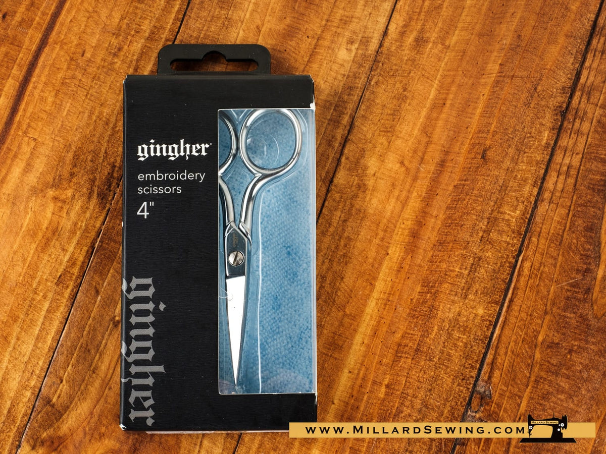 Scissors, 4′′ Embroidery w/ Leather Sheath by Gingher
