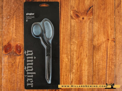 Scissors, 8′′ Bent Trimmers, Featherweight Series by Gingher