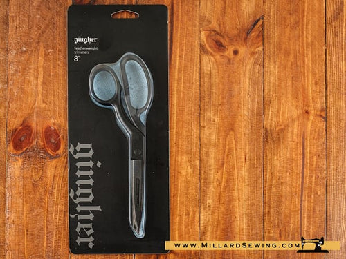 Scissors, 8′′ Bent Trimmers, Featherweight Series by Gingher