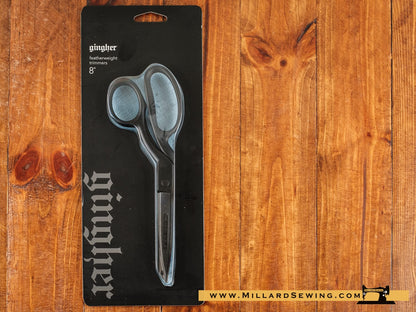 Scissors, 8′′ Bent Trimmers, Featherweight Series by Gingher