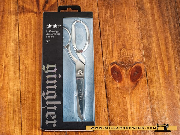 Scissors, 7′′ Dressmaker Shears with Knife Edge by Gingher