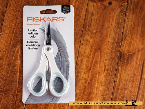 Scissors, 5′′ Performance Softgrip Titanium Fashion Sea Mist Eclipse Scissors by Fiskars