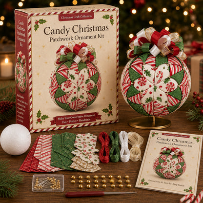 🔥Last Day BUY 3 GET 1 FREE⏳ Last Day 49% OFF – DIY Christmas Patchwork Ornament Kit