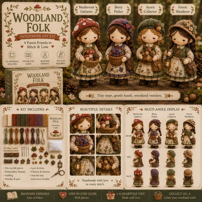 🎁Last Day Buy 2 Save 10%🧵 Tiny Worlds Collection – Patchwork DIY Kit Series