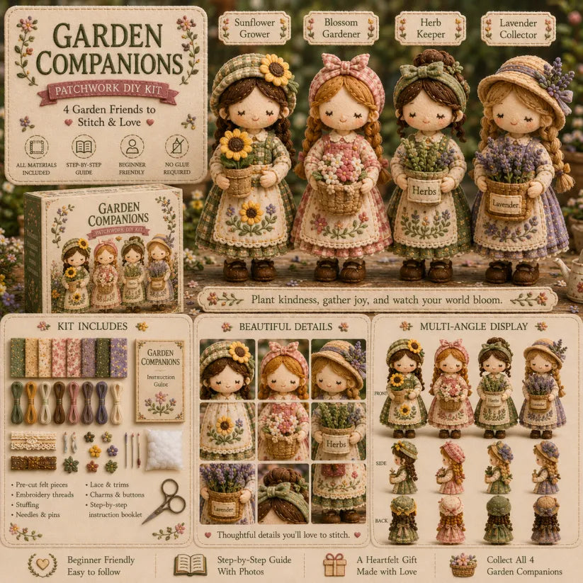 🎁Last Day Buy 2 Save 10%🧵 Tiny Worlds Collection – Patchwork DIY Kit Series
