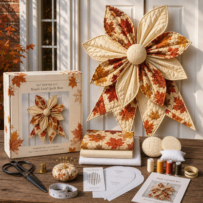 🎁✨Last Day 55% OFF- Large Patchwork Bow Sewing Kit (Beginner-Friendly)